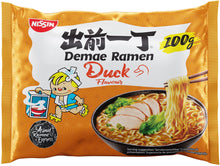 Charger l'image dans la galerie, Nissin Nouilles Instantanées Canard Demae Ramen 100g, Soupe de Nouilles