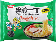 Charger l'image dans la galerie, Nissin Nouilles Instantanées Tonkotsu Demae Ramen 100g, Soupe de Nouilles