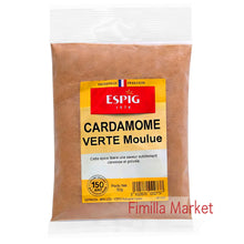 Charger l'image dans la galerie, Cardamome Verte Moulue 50g – Épice Fine &amp; Aromatique pour Cuisine, Desserts &amp; Infusions | ESPIG
