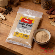 Charger l'image dans la galerie, Poivre Blanc Moulu 100g – Saveur Fine &amp; Intense | ESPIG
