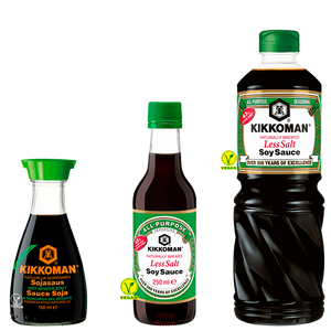 Sauce kikkoman soja sel réduite