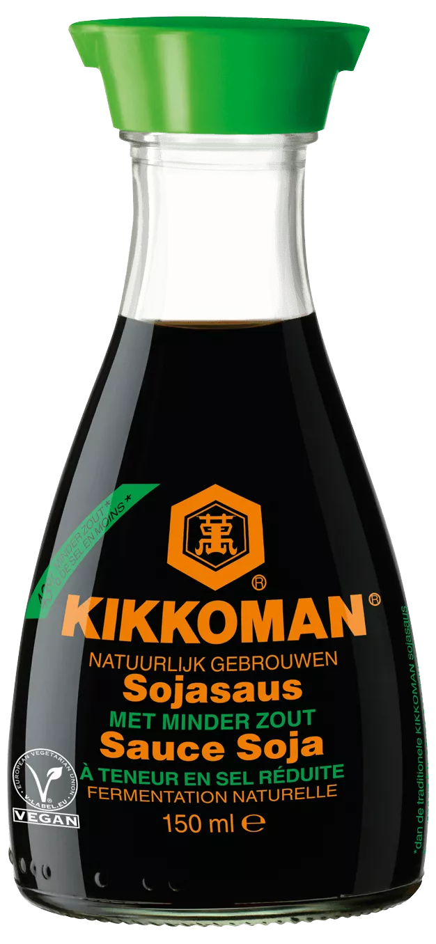 Sauce kikkoman soja sel réduite